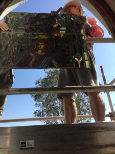 Lifting out the next panel