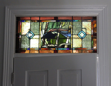 Lyrebird fanlight Newtown