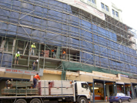 Elizabeth St contractors at work
