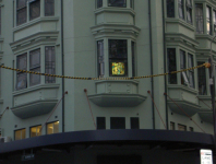 Illuminated stained glass window